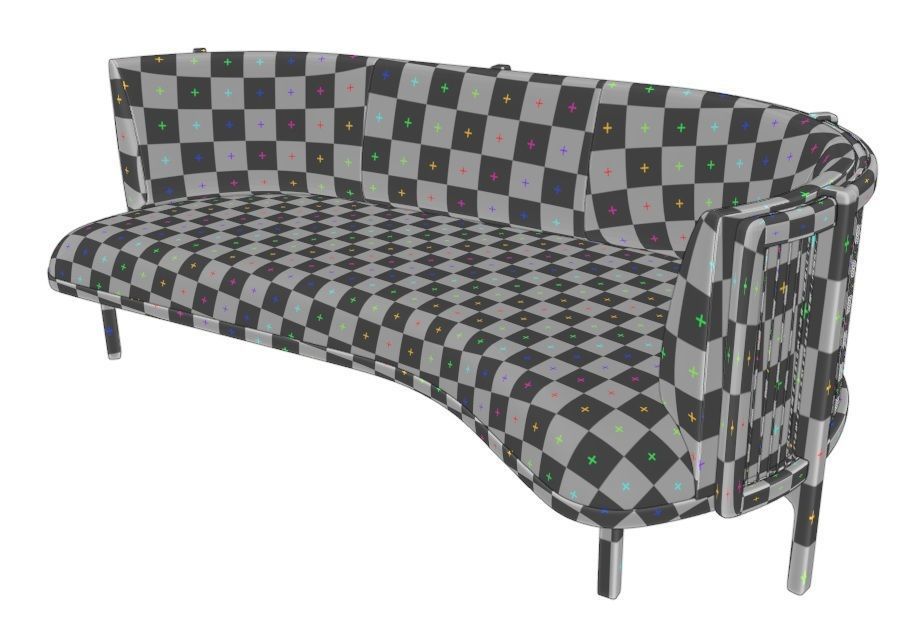 sideways sofa 3D model_12
