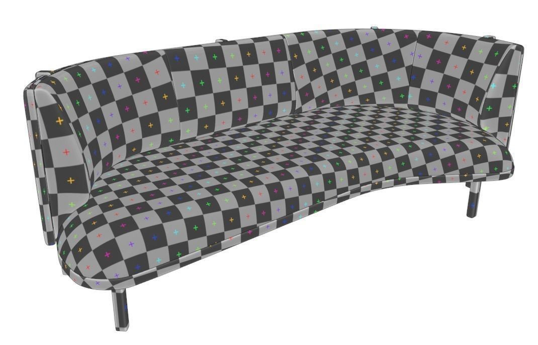 sideways sofa 3D model_13