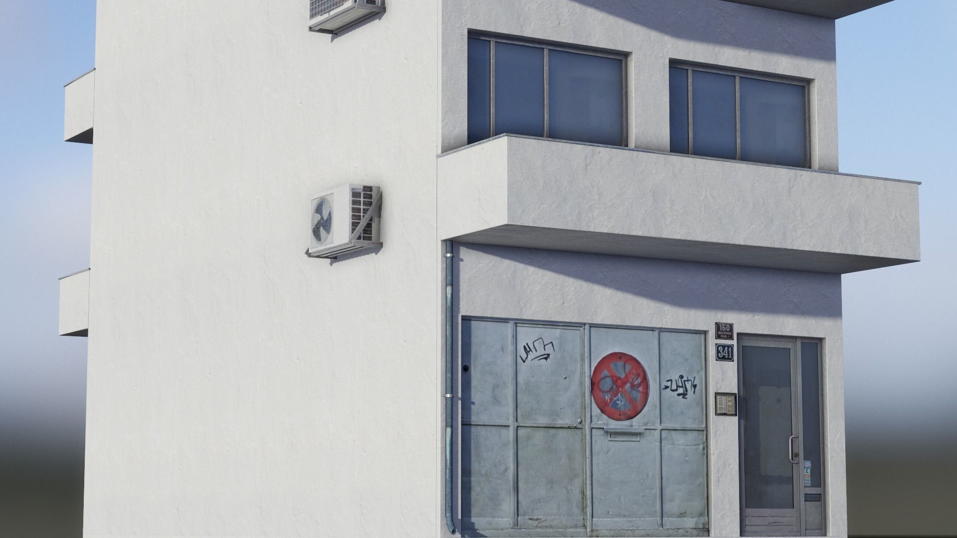 European Building 15 Low-poly 3D model_4