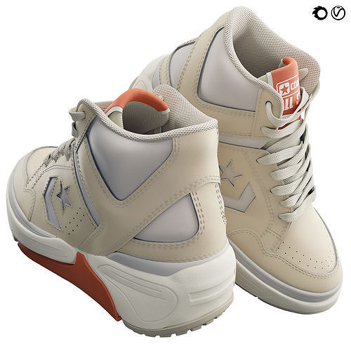 Converse Weapon CX Mid Vintage 3D model