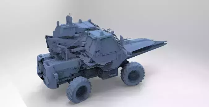 Space Truck 1 planet climber 3D model