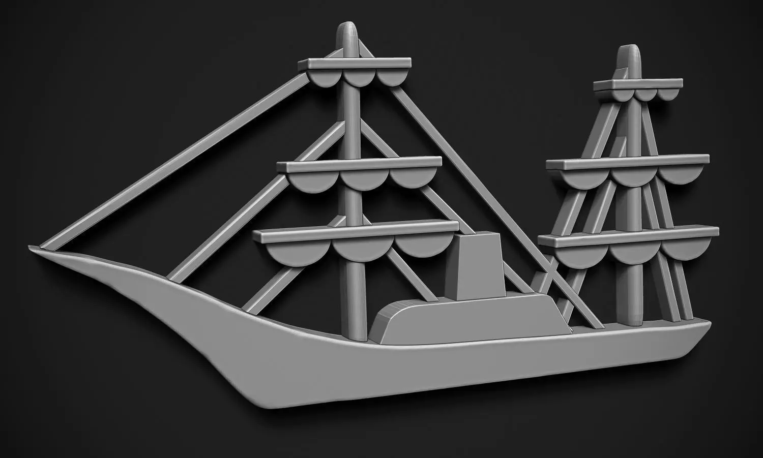 Sail Relief 3D print model_0