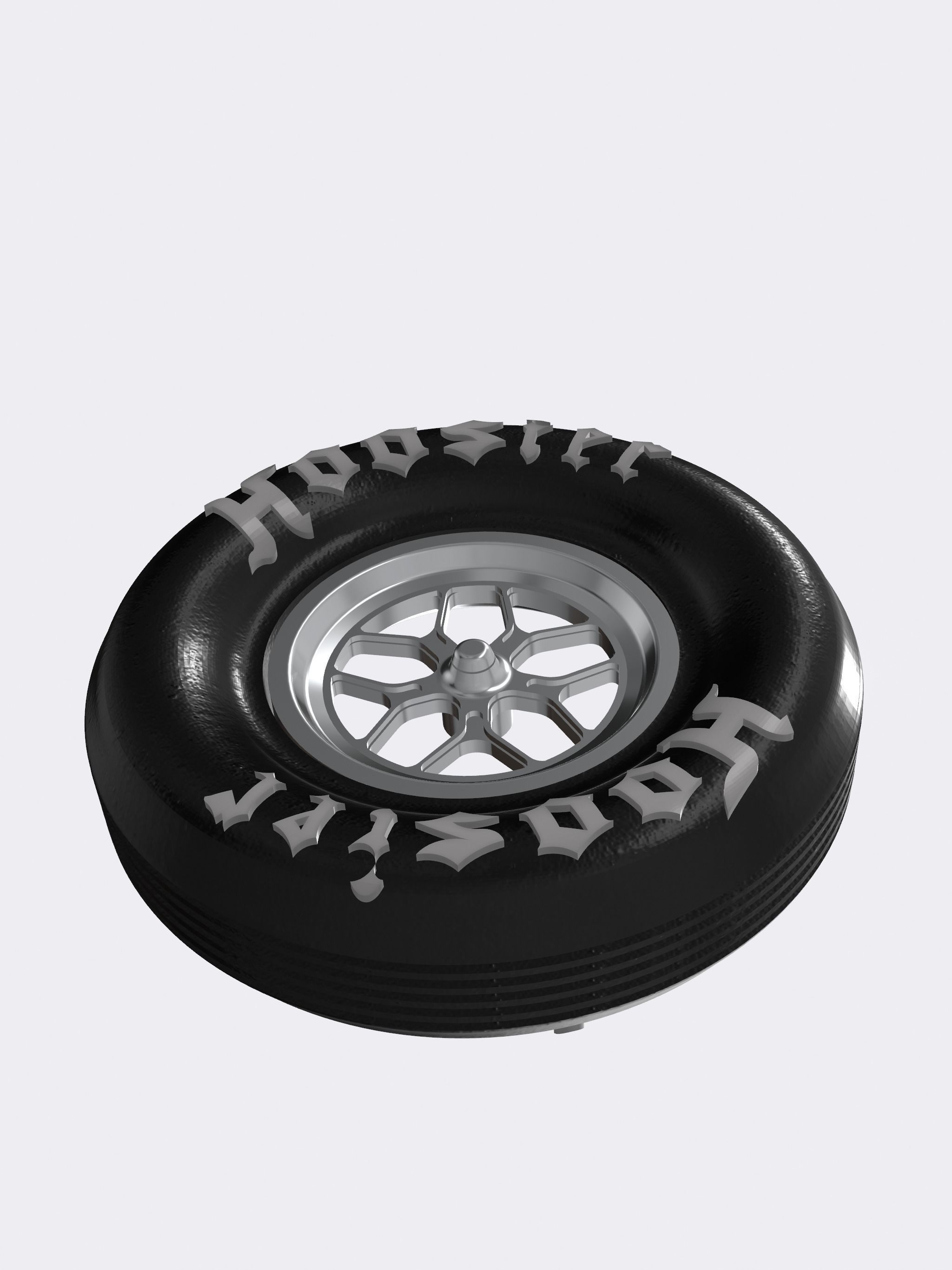 Drag Wheel COMBO Front Billet Specialties Comp 7 15inch Spindle 3D print model_1