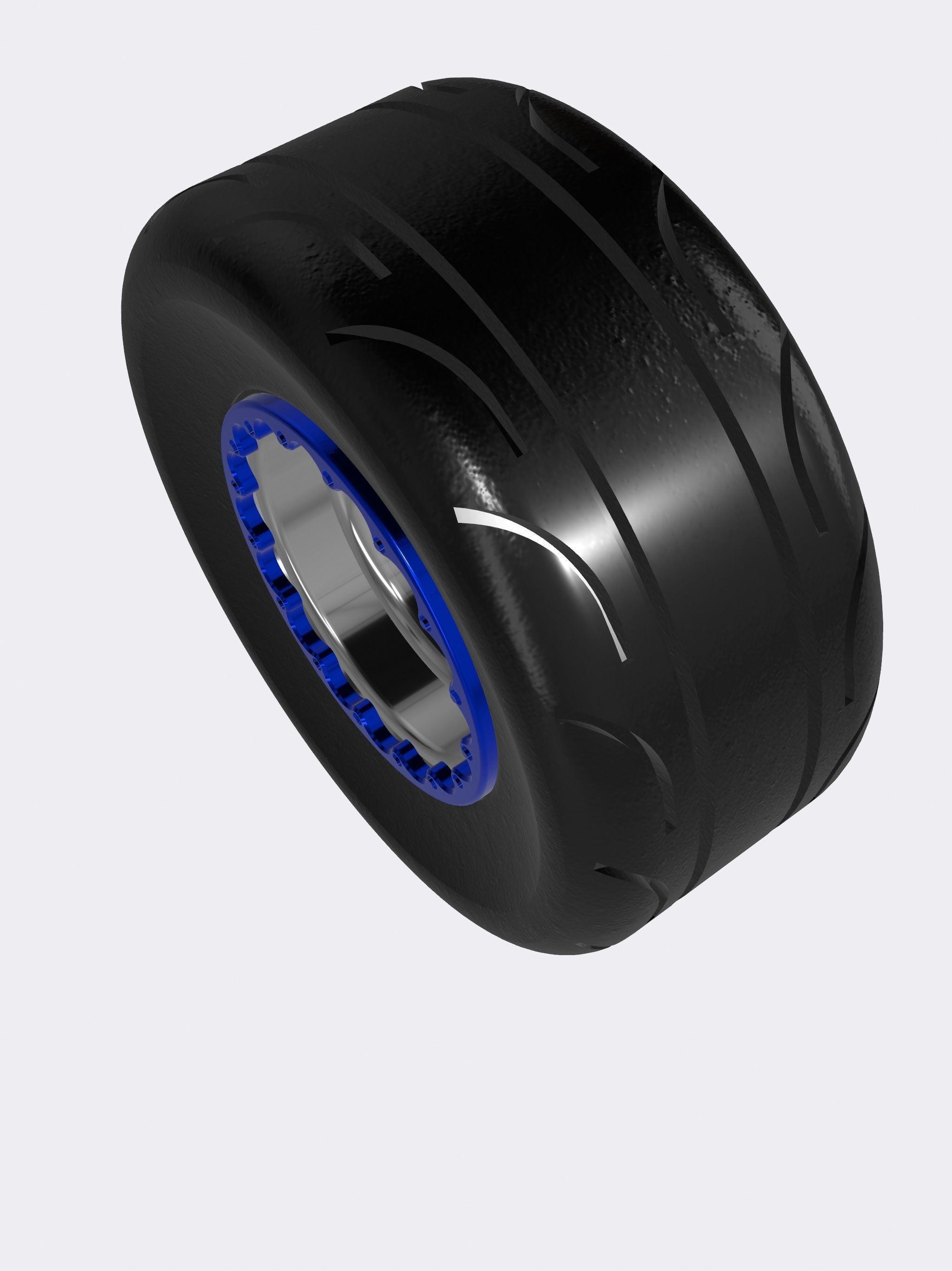 Drag Wheel COMBO Rear Billet Specialties Comp 7 15inch Radial 3D print model_1