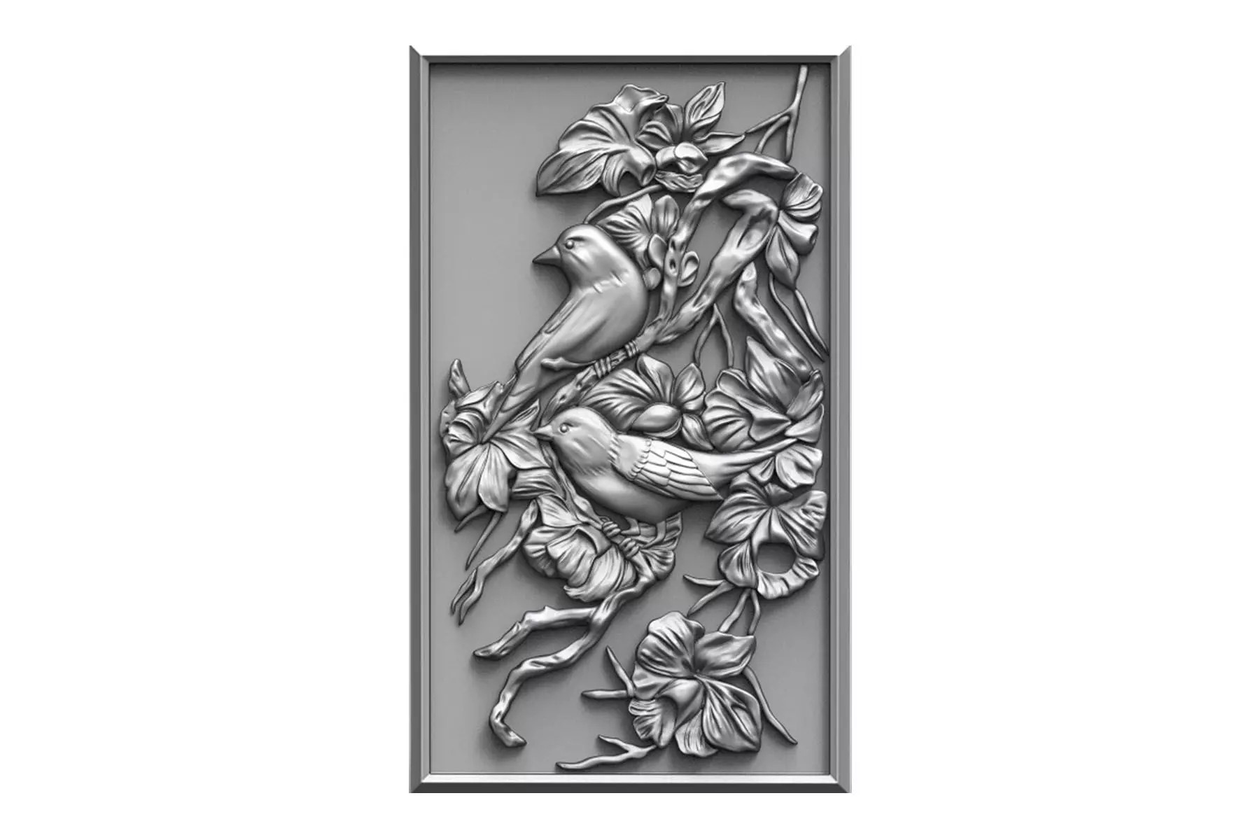 Natural art base relief 3d print 3D print model