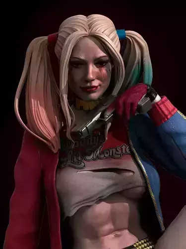 Harley Quinn 3D Print 3D print model