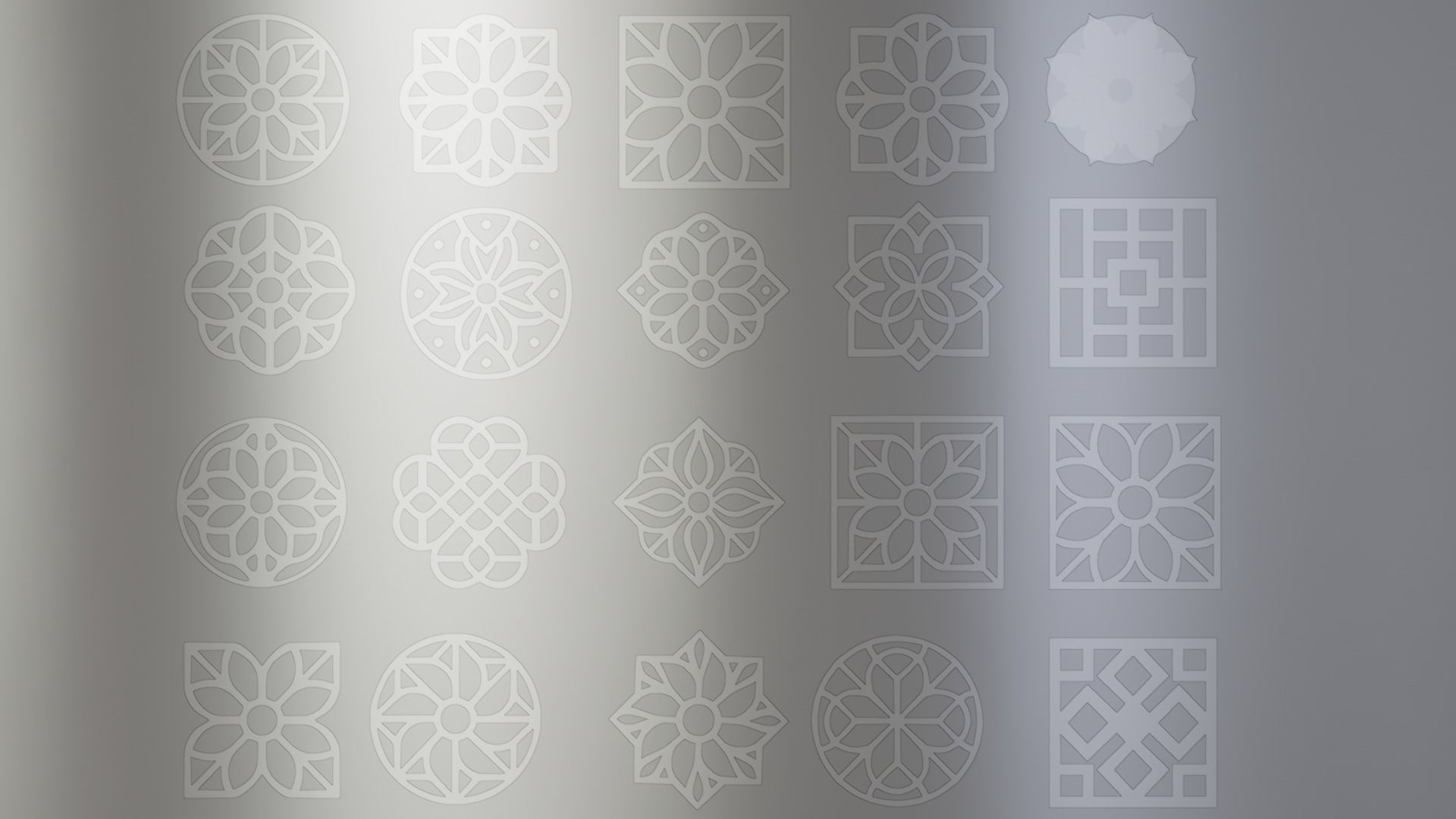 wooden circular frame ornament Low-poly 3D model_3