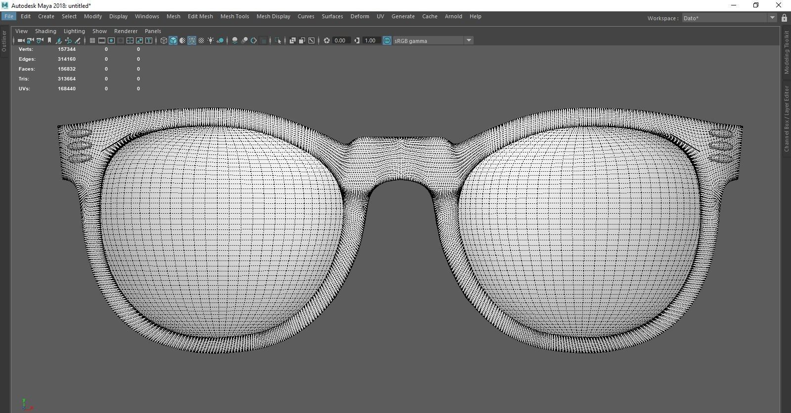 Sunglasses pair of 3D model_9