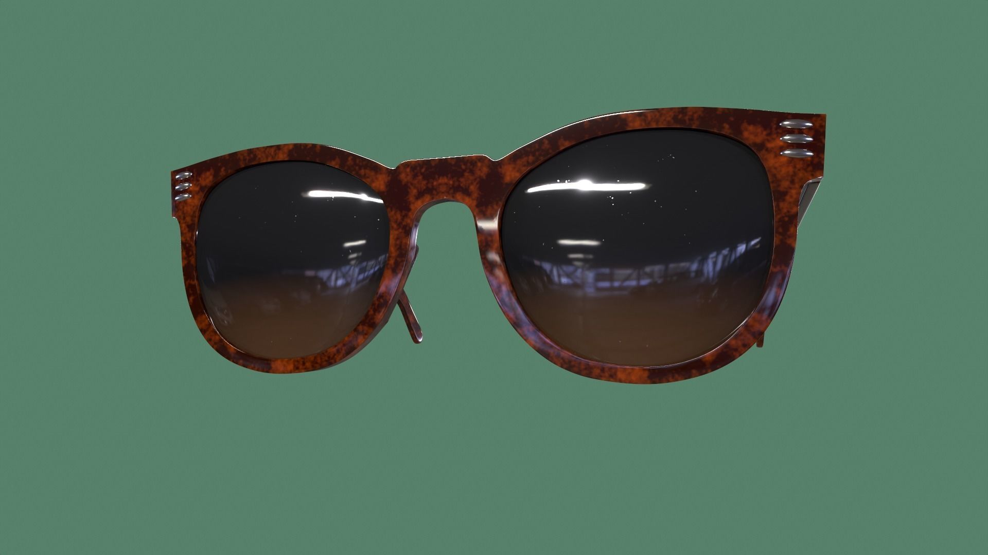 Sunglasses pair of 3D model_3