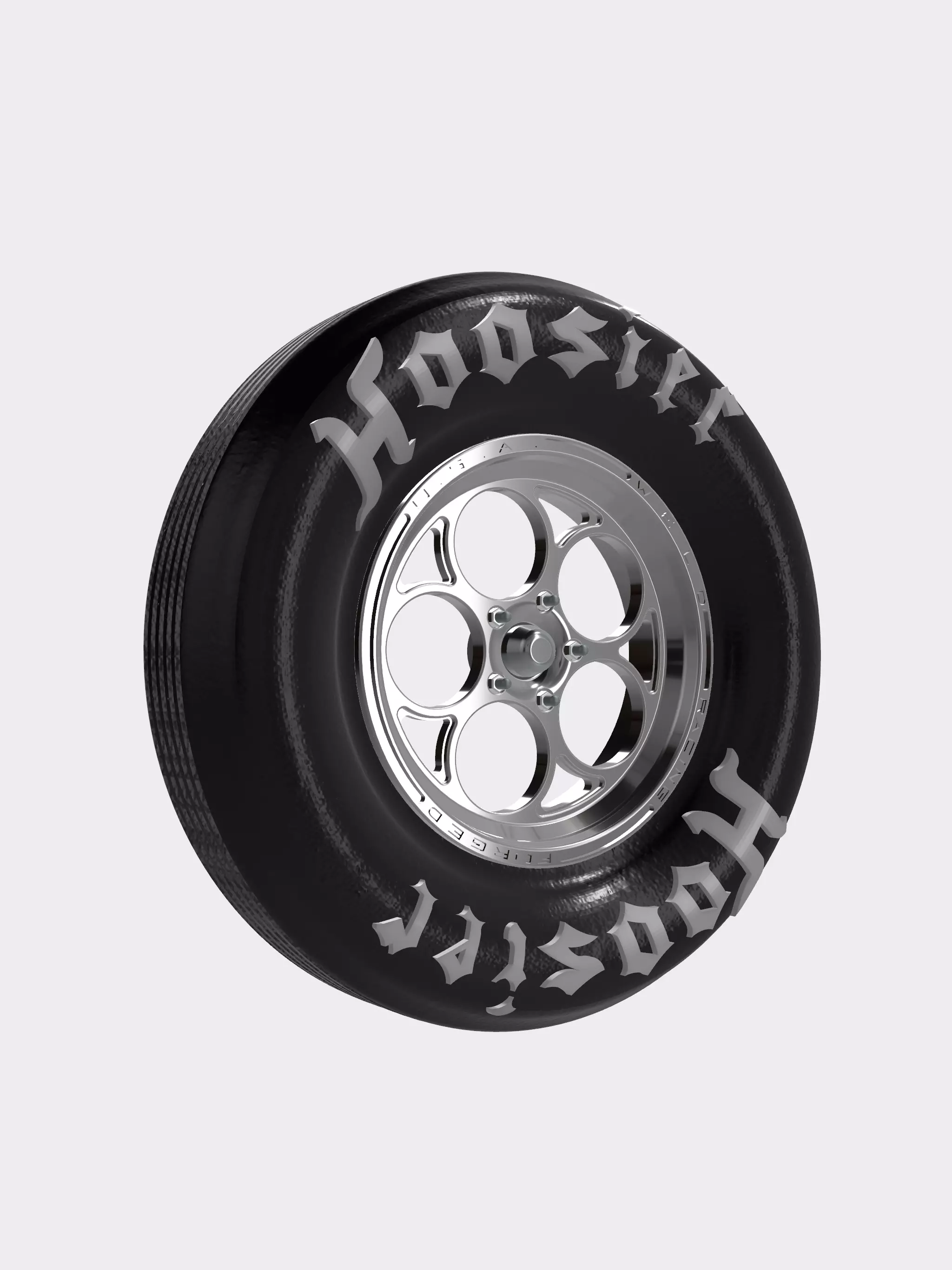 Drag Wheel COMBO Front Weld Magnum 2 15inch 5 stud 3D print model_0