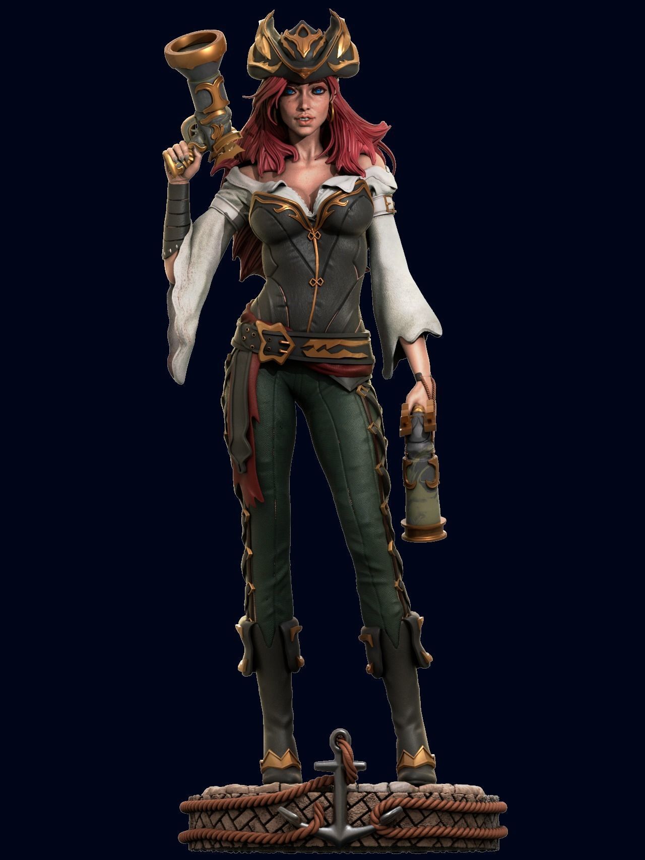 Miss Fortune 3D Print 3D print model_3