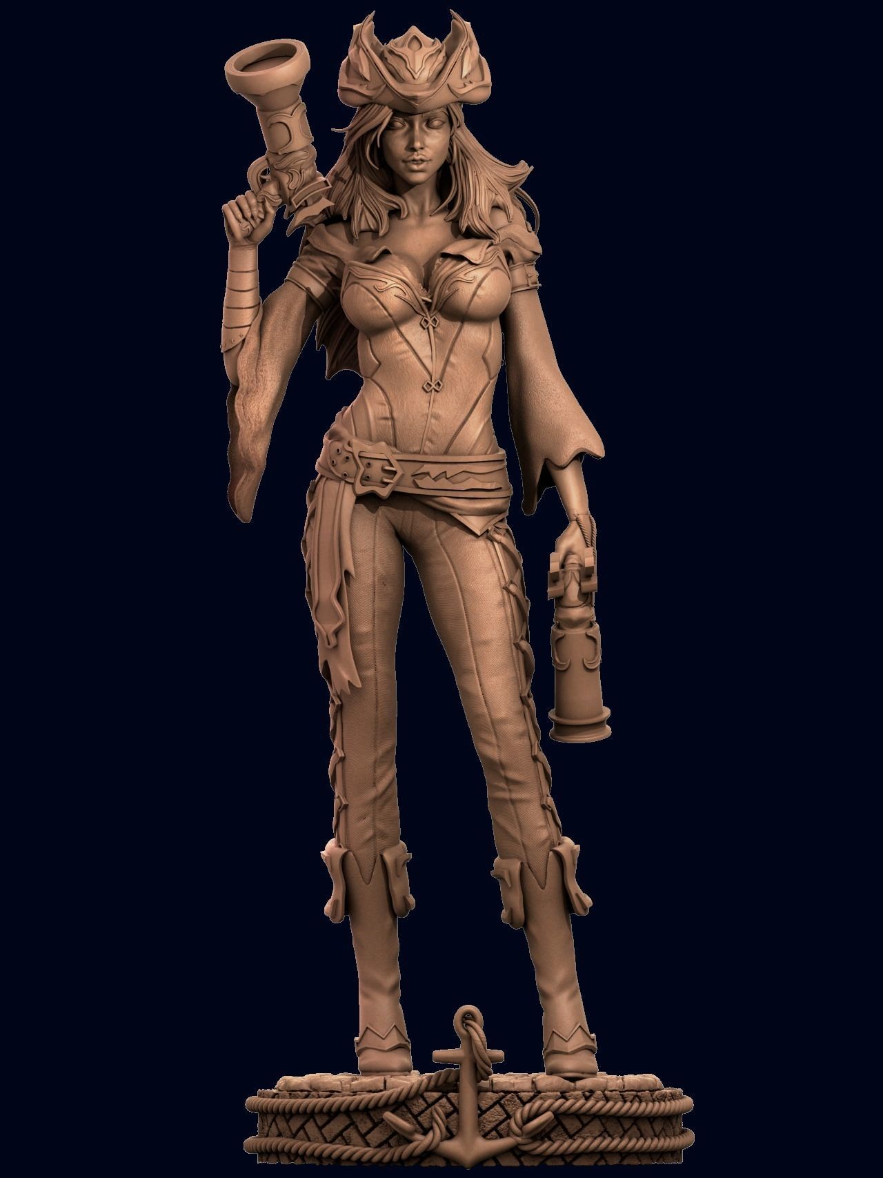 Miss Fortune 3D Print 3D print model_4