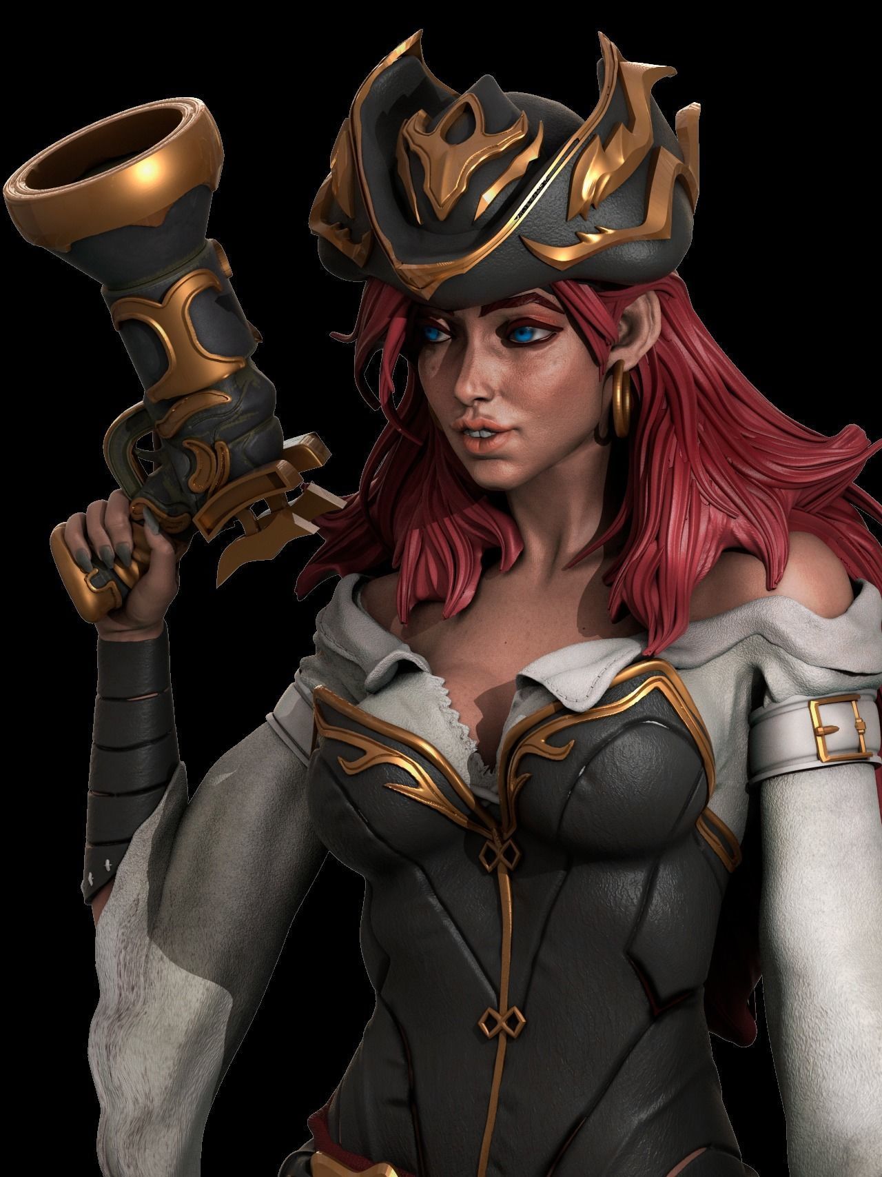 Miss Fortune 3D Print 3D print model_1