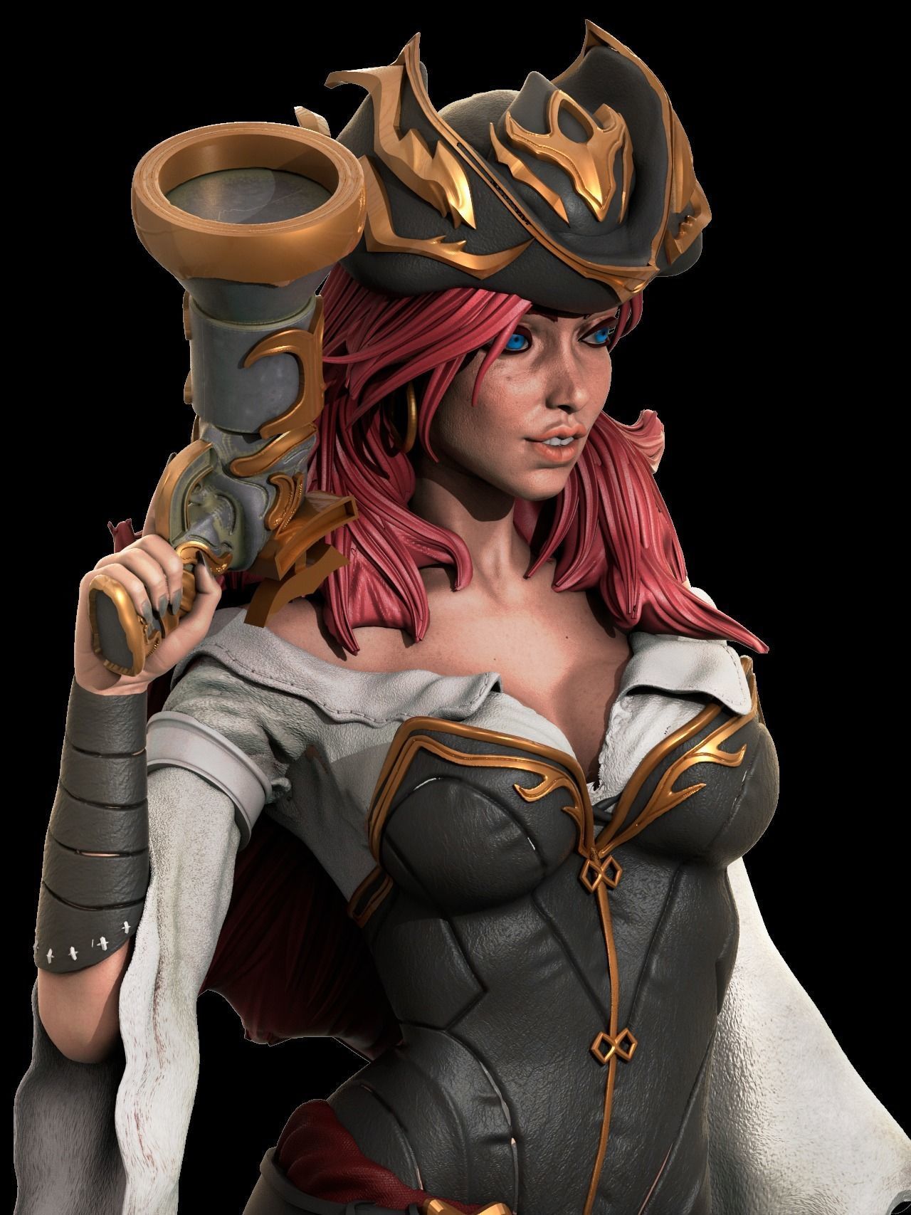 Miss Fortune 3D Print 3D print model_2