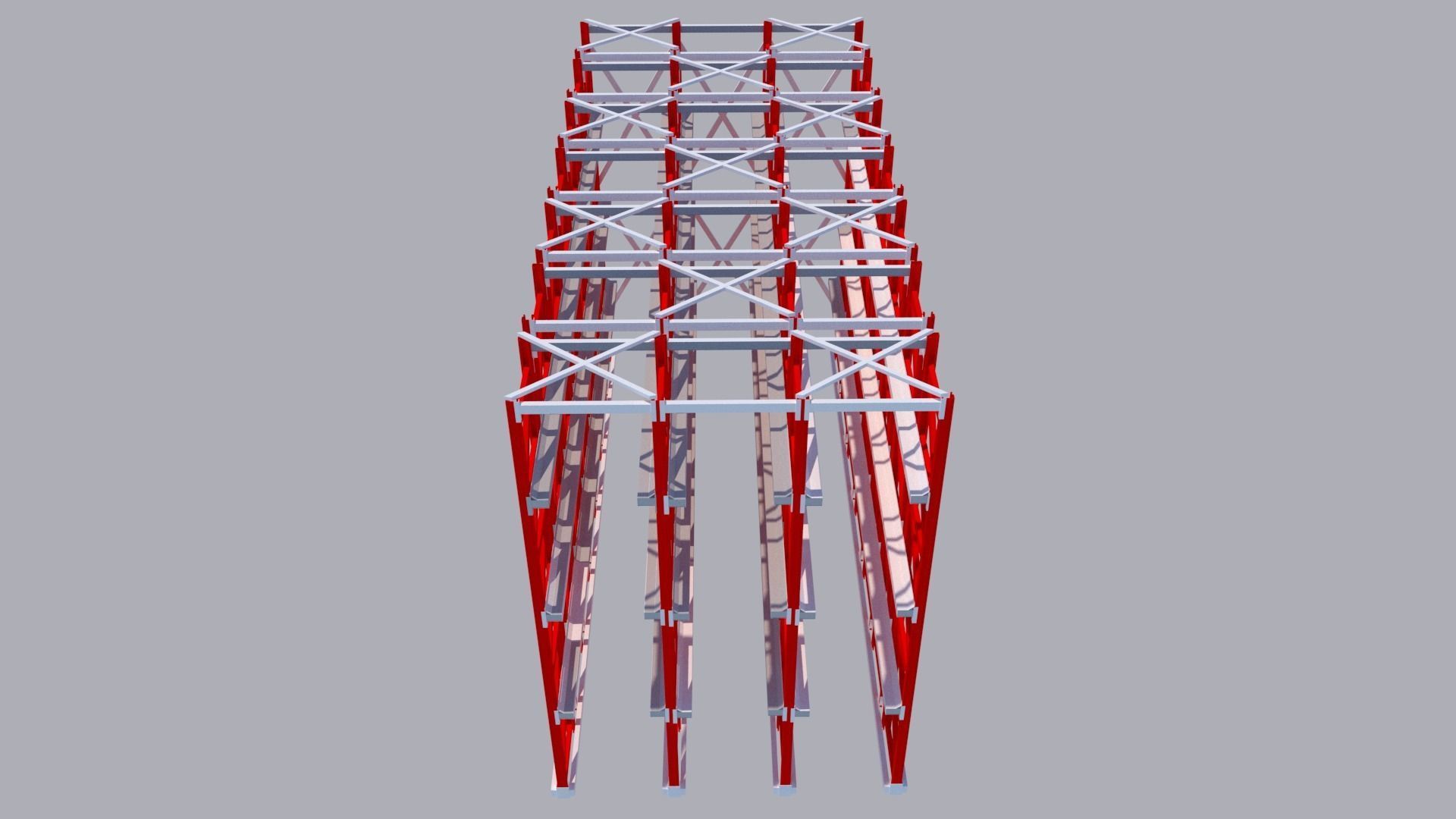 Drive in rack system 3D model_3