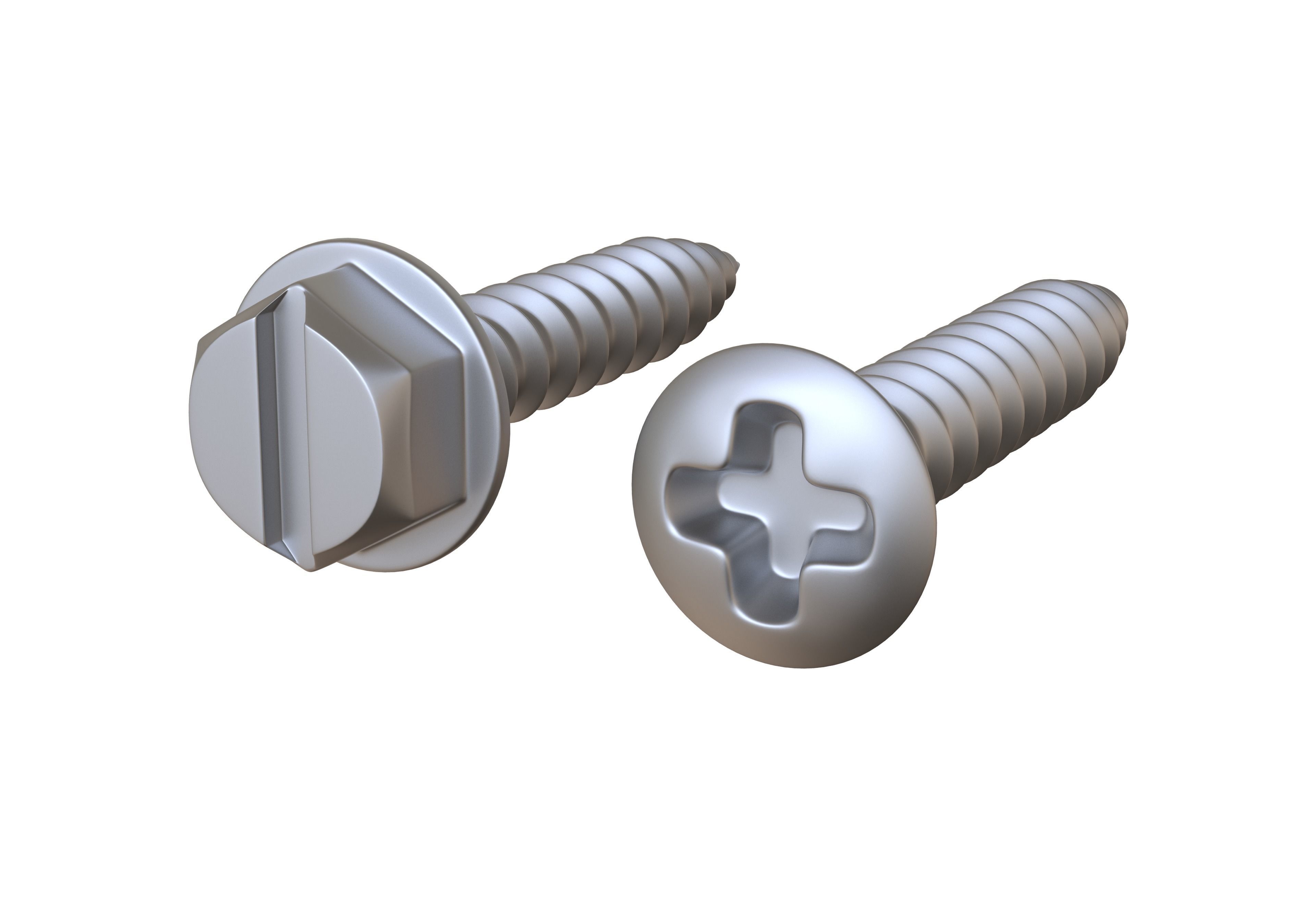 Sheet Metal Screws 3D Model 3D model_4