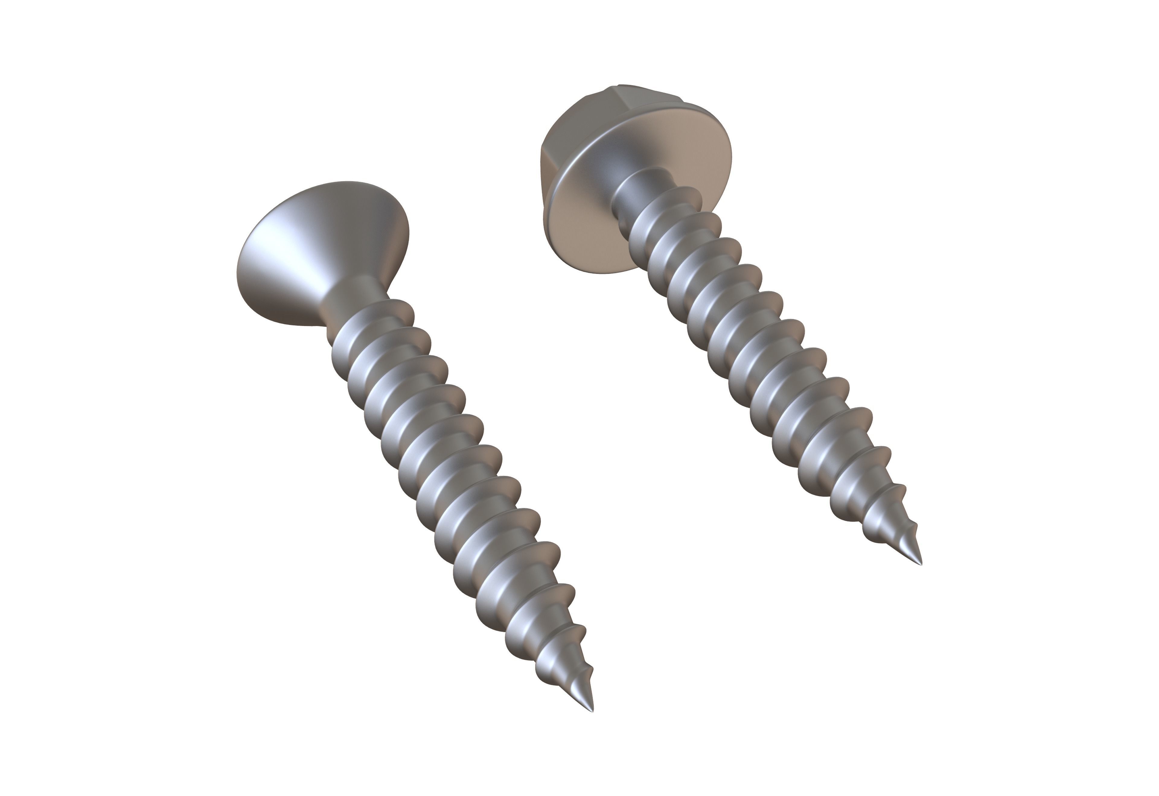 Sheet Metal Screws 3D Model 3D model_2