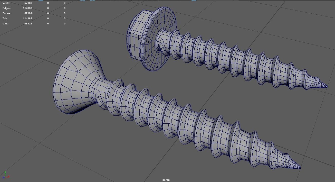 Sheet Metal Screws 3D Model 3D model_5