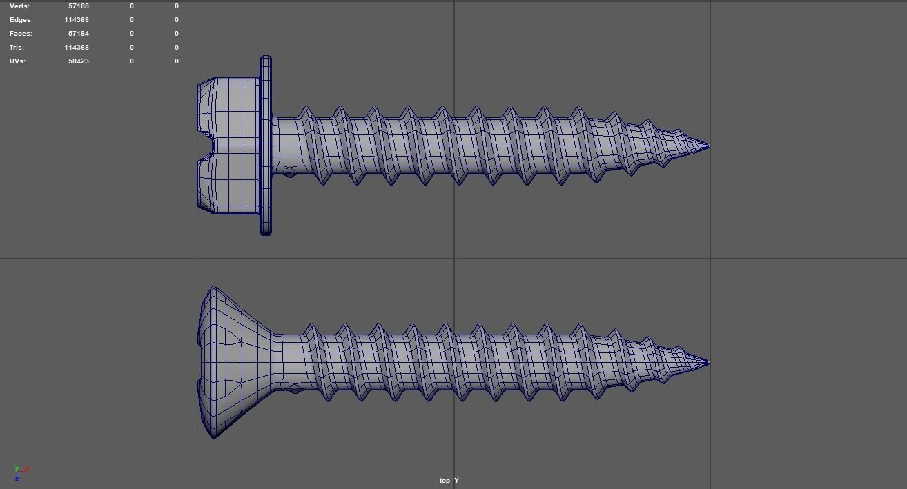 Sheet Metal Screws 3D Model 3D model_7