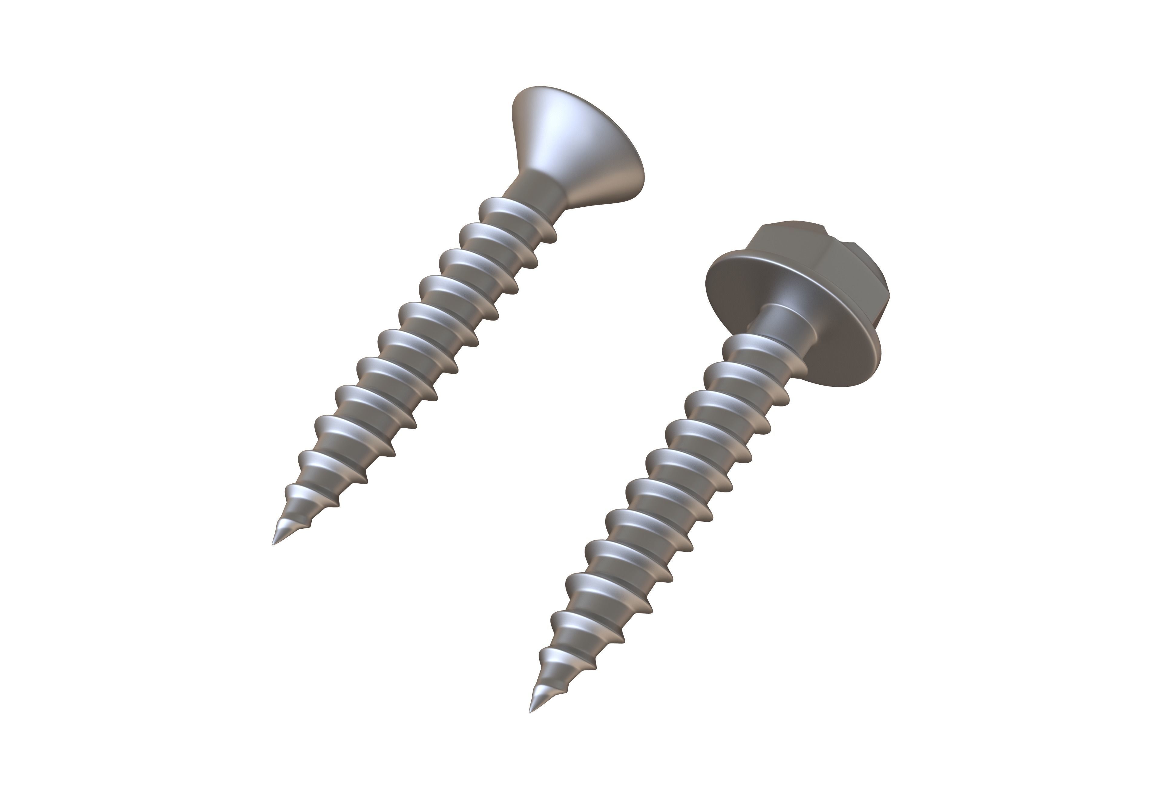 Sheet Metal Screws 3D Model 3D model_3