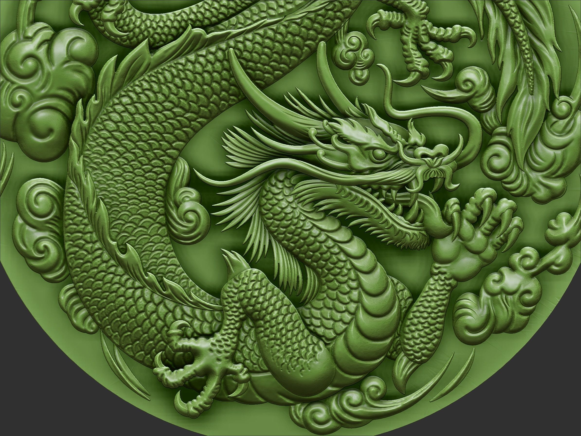 Dragon chinese 3D print model_6