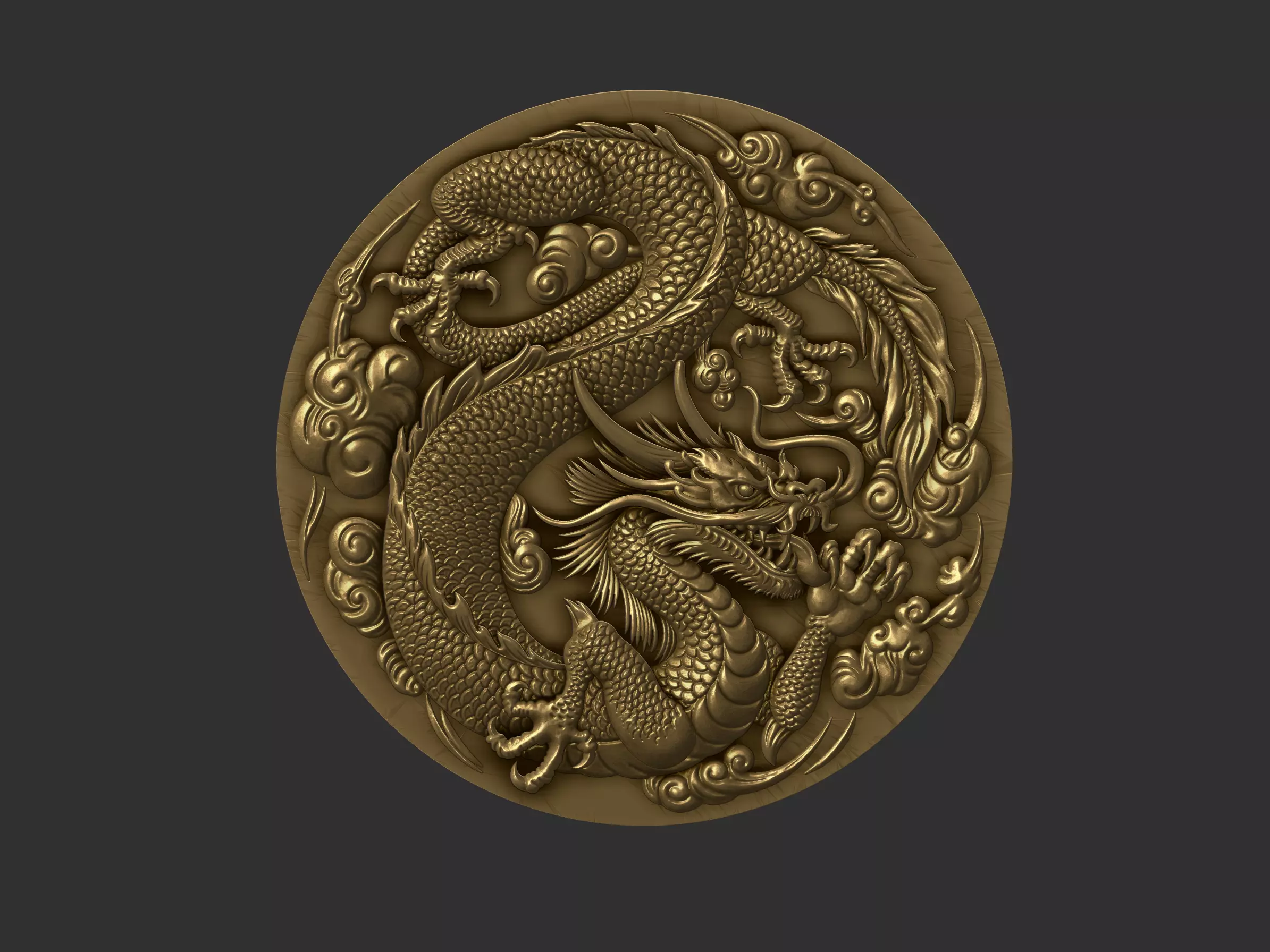 Dragon chinese 3D print model_0
