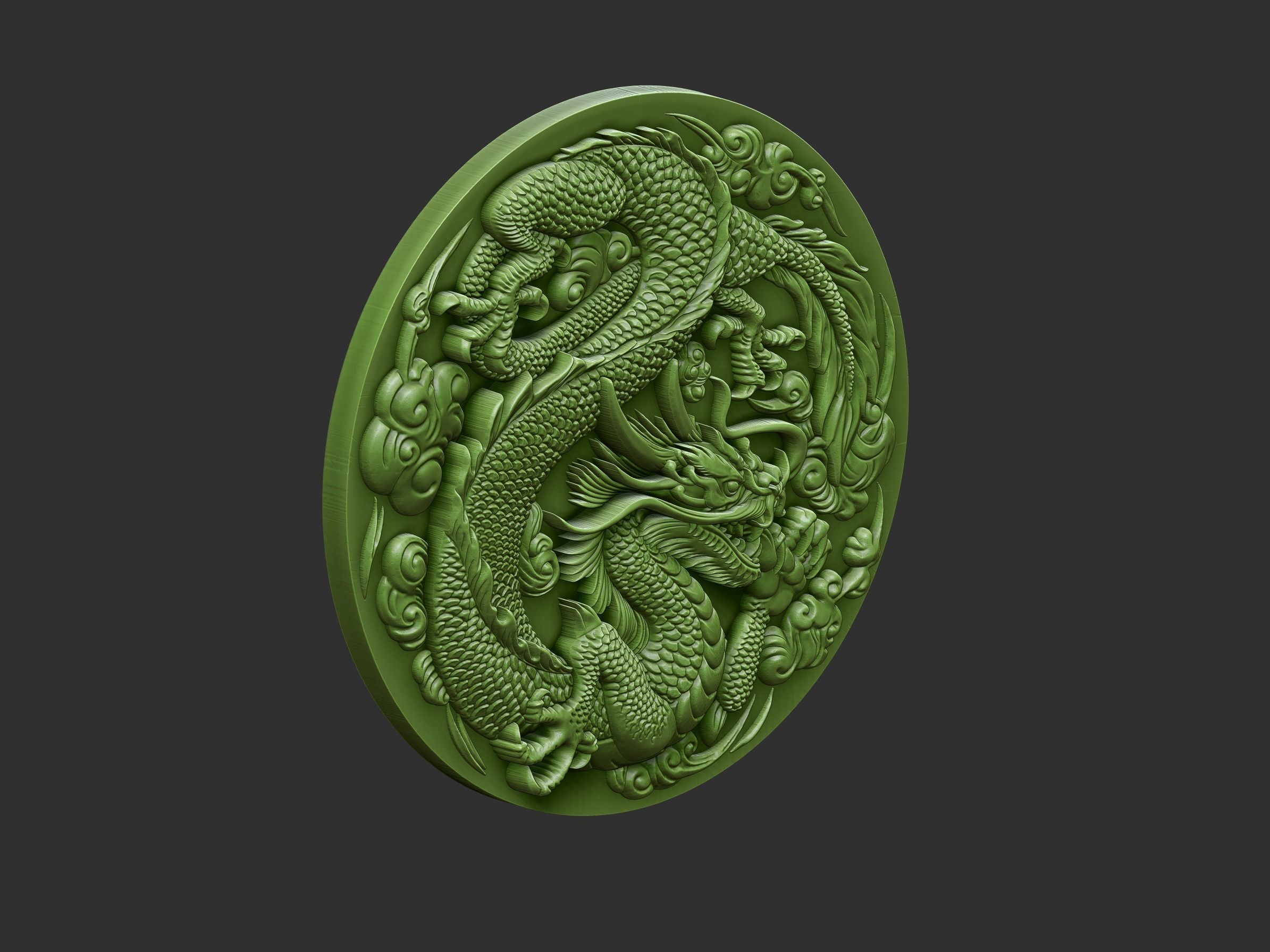 Dragon chinese 3D print model_2