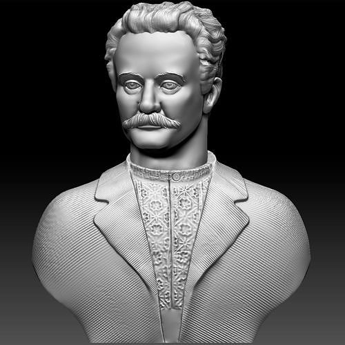 Ivan Franko bust for 3d print 3D print model