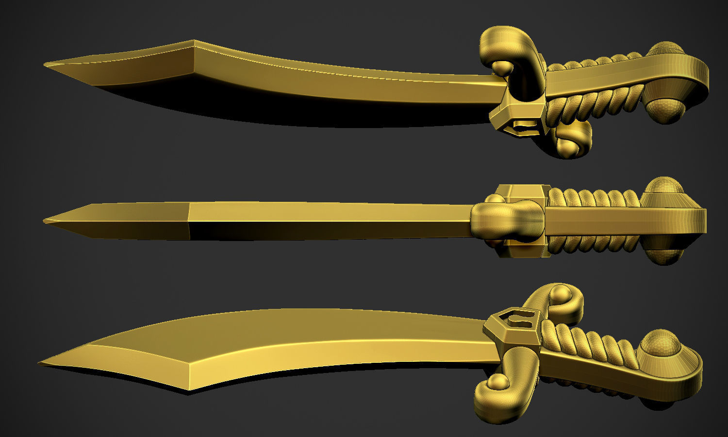 Dagger Printable 3D print model_3