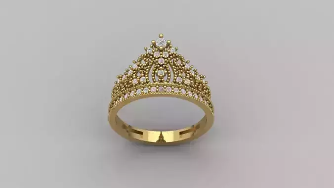 Crown Ring Womens Rings For Women STL 3DM 3D print model