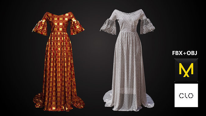 Dress Marvelous Designer 3D model