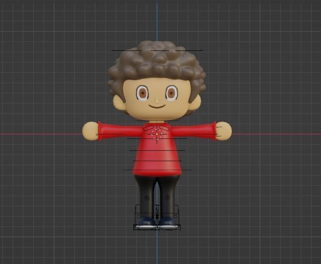 Animal crossing 3D character Low-poly 3D model_6