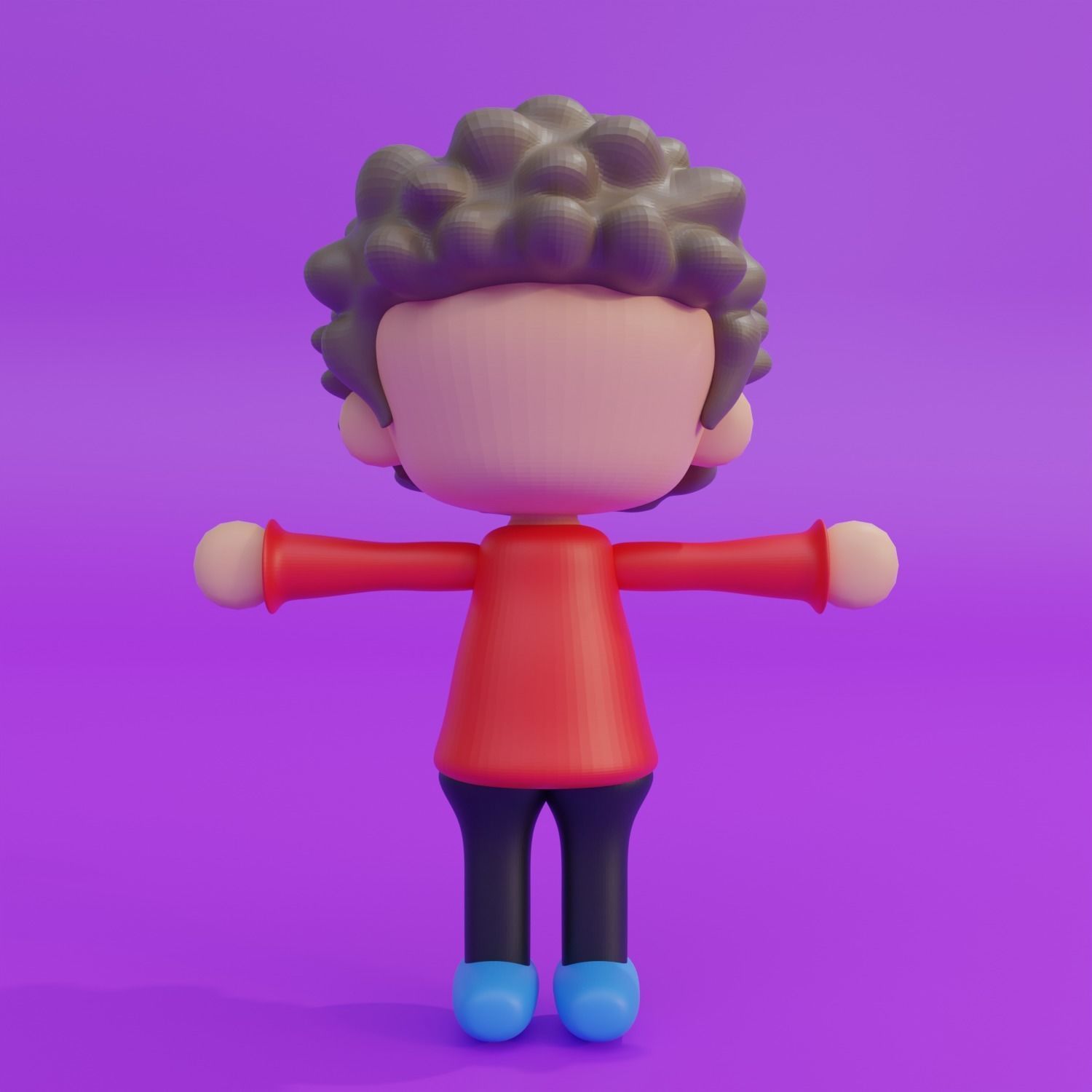 Animal crossing 3D character Low-poly 3D model_2