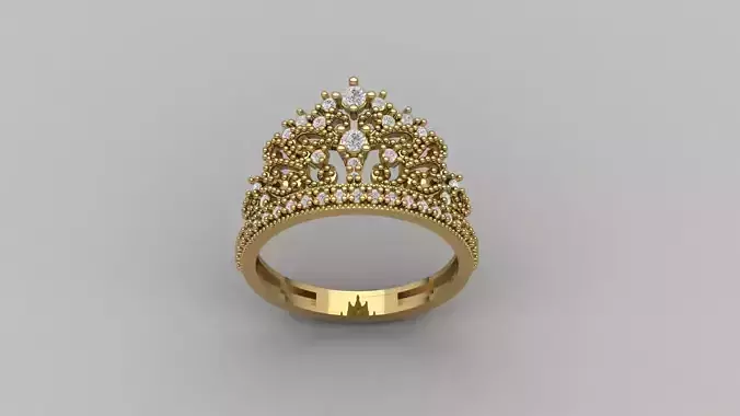 Crown Ring Womens Rings For Women STL 3DM 3D print model