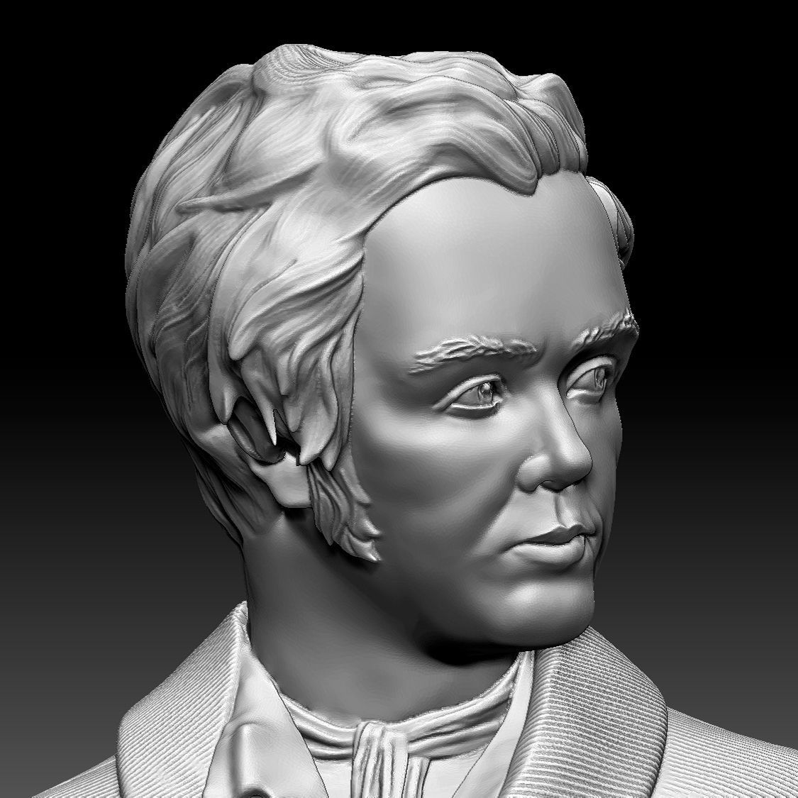 Taras Shevchenko bust 3D print model_4