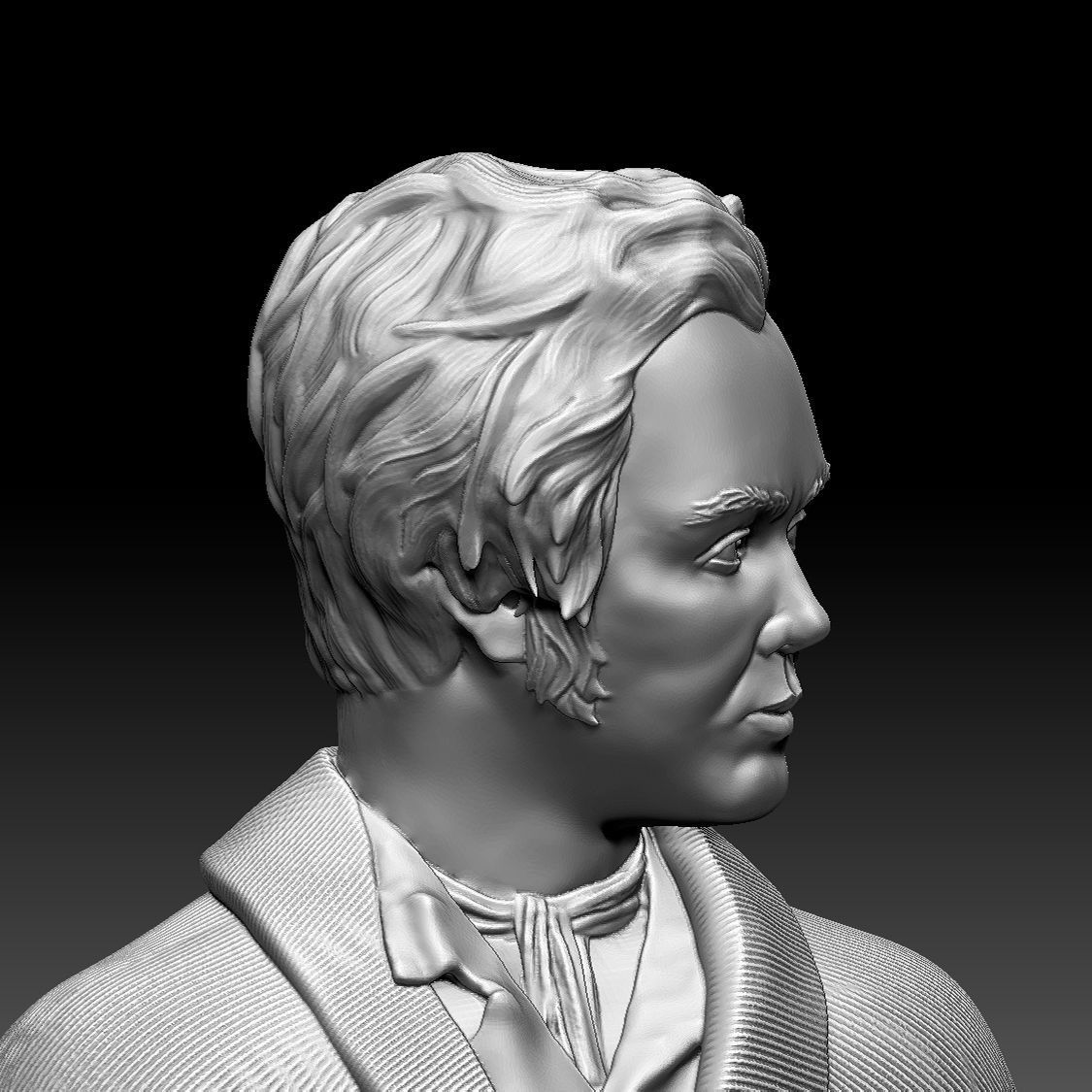 Taras Shevchenko bust 3D print model_3