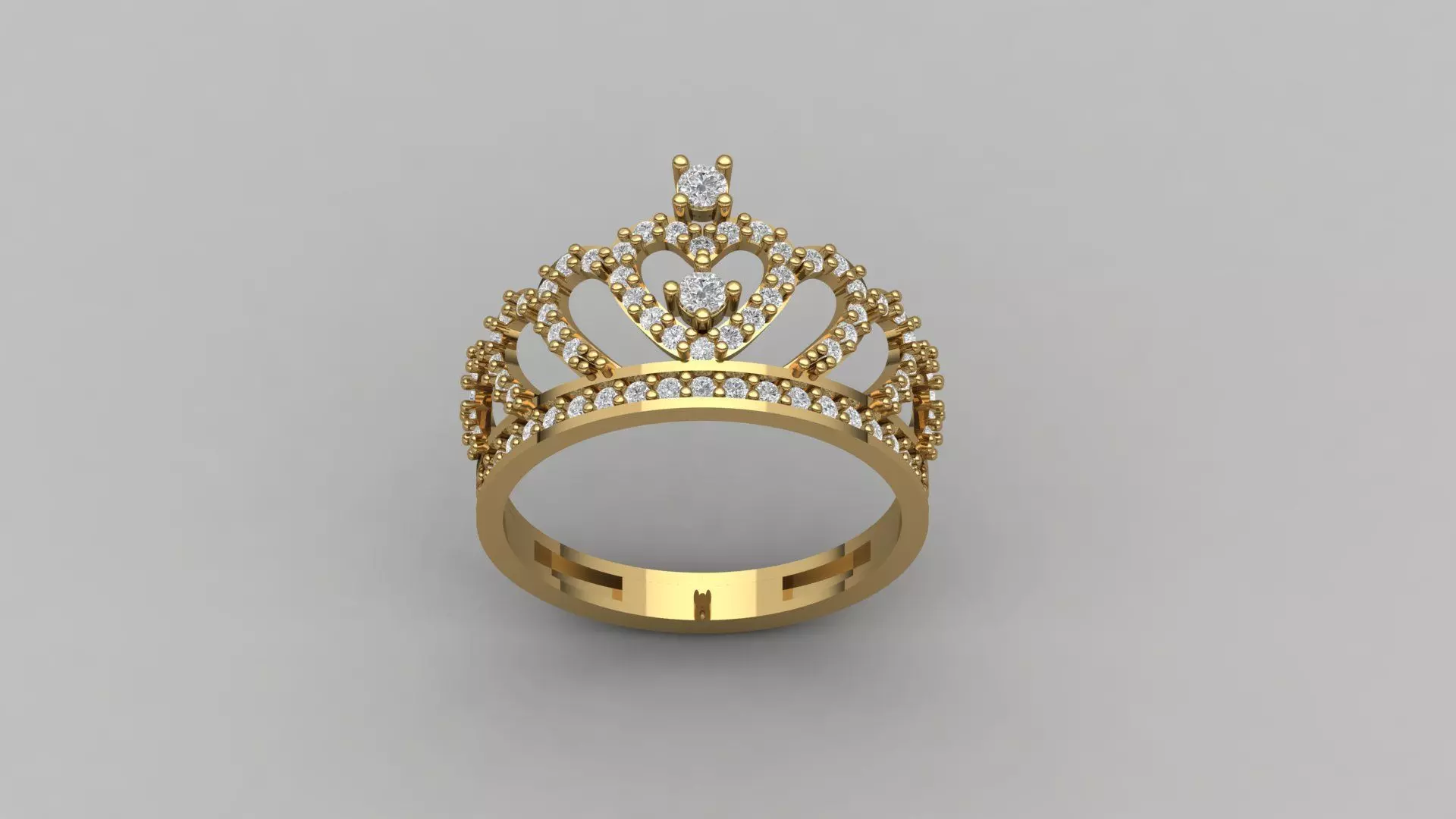 Crown Ring Womens Rings For Women STL 3DM 3D print model_0