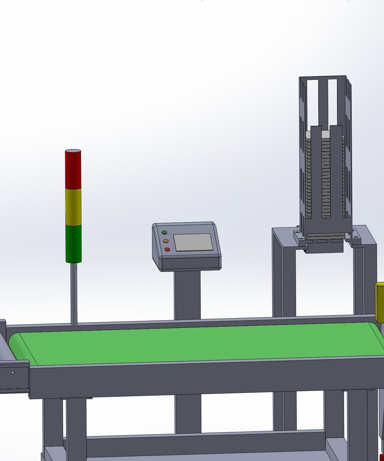 Stacking and packing line Low-poly 3D model_8
