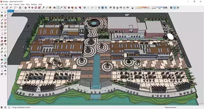 Sketchup Recreational and tourist complex 203
