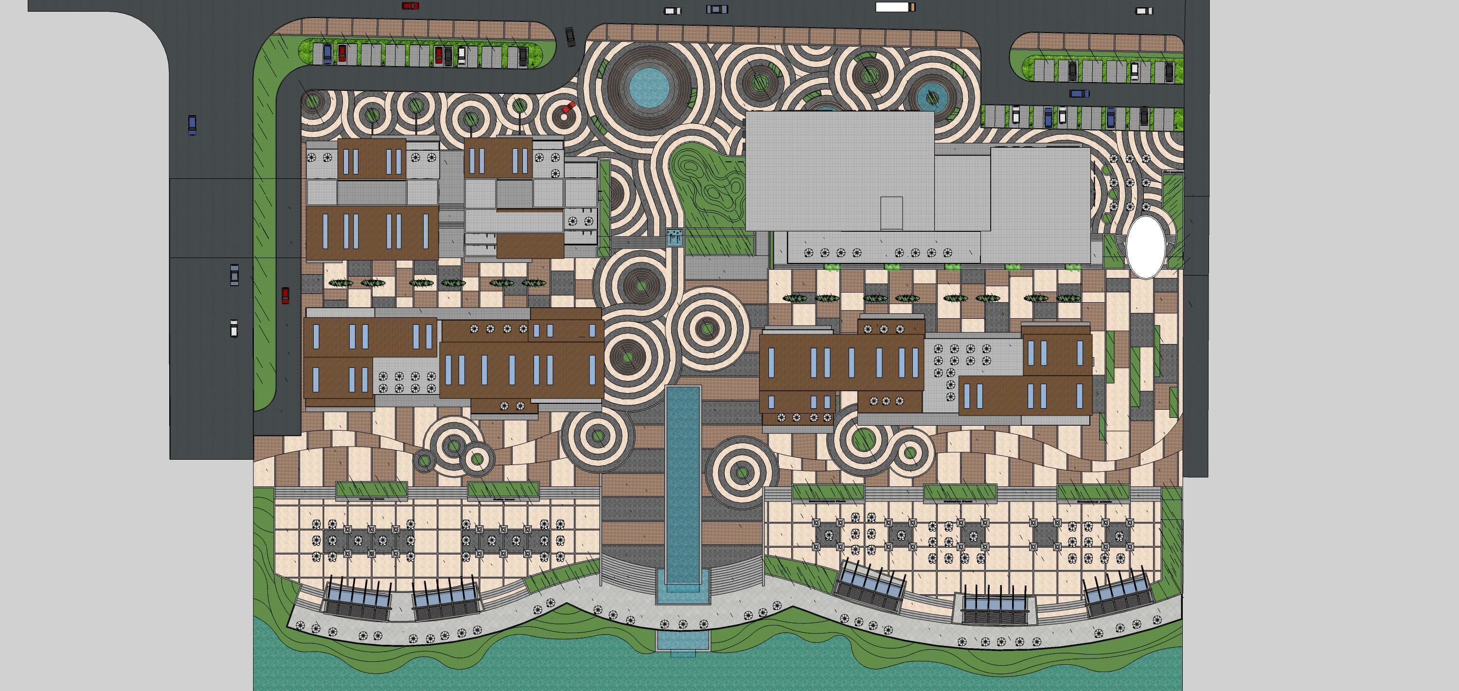 Sketchup Recreational and tourist complex 203 3D model_12