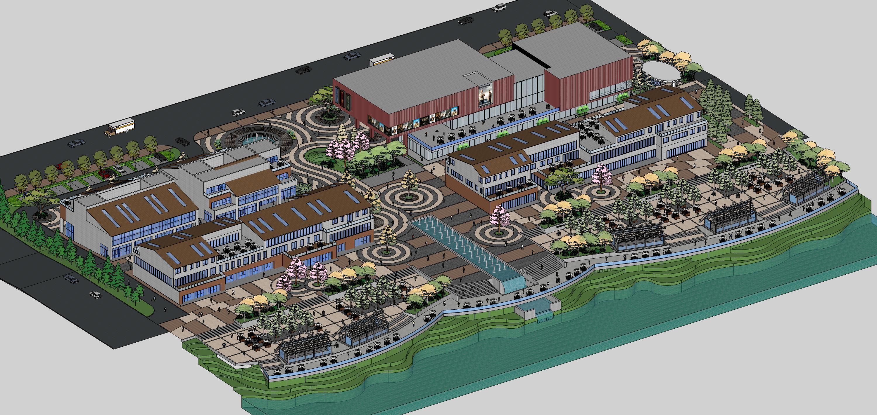 Sketchup Recreational and tourist complex 203 3D model_8