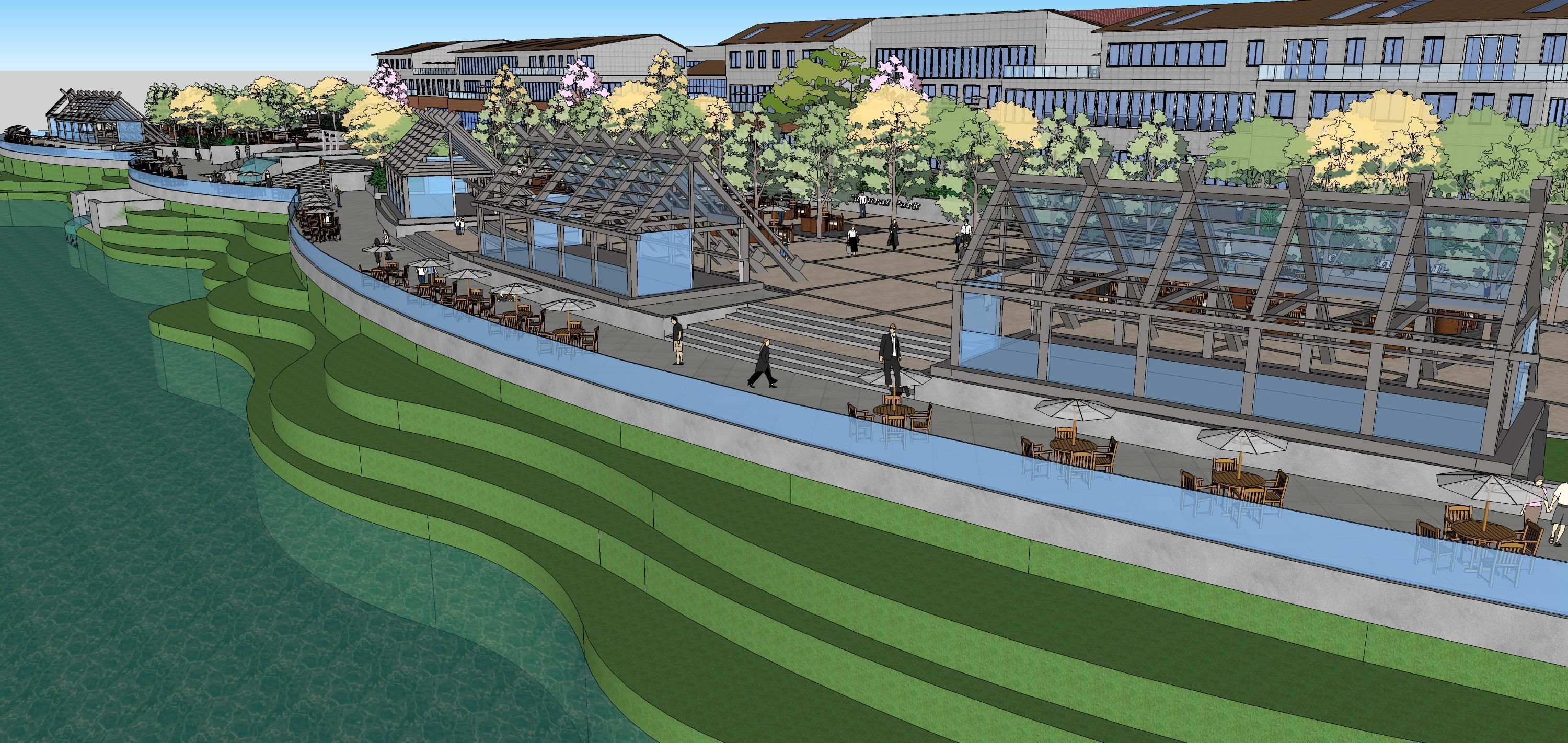 Sketchup Recreational and tourist complex 203 3D model_10