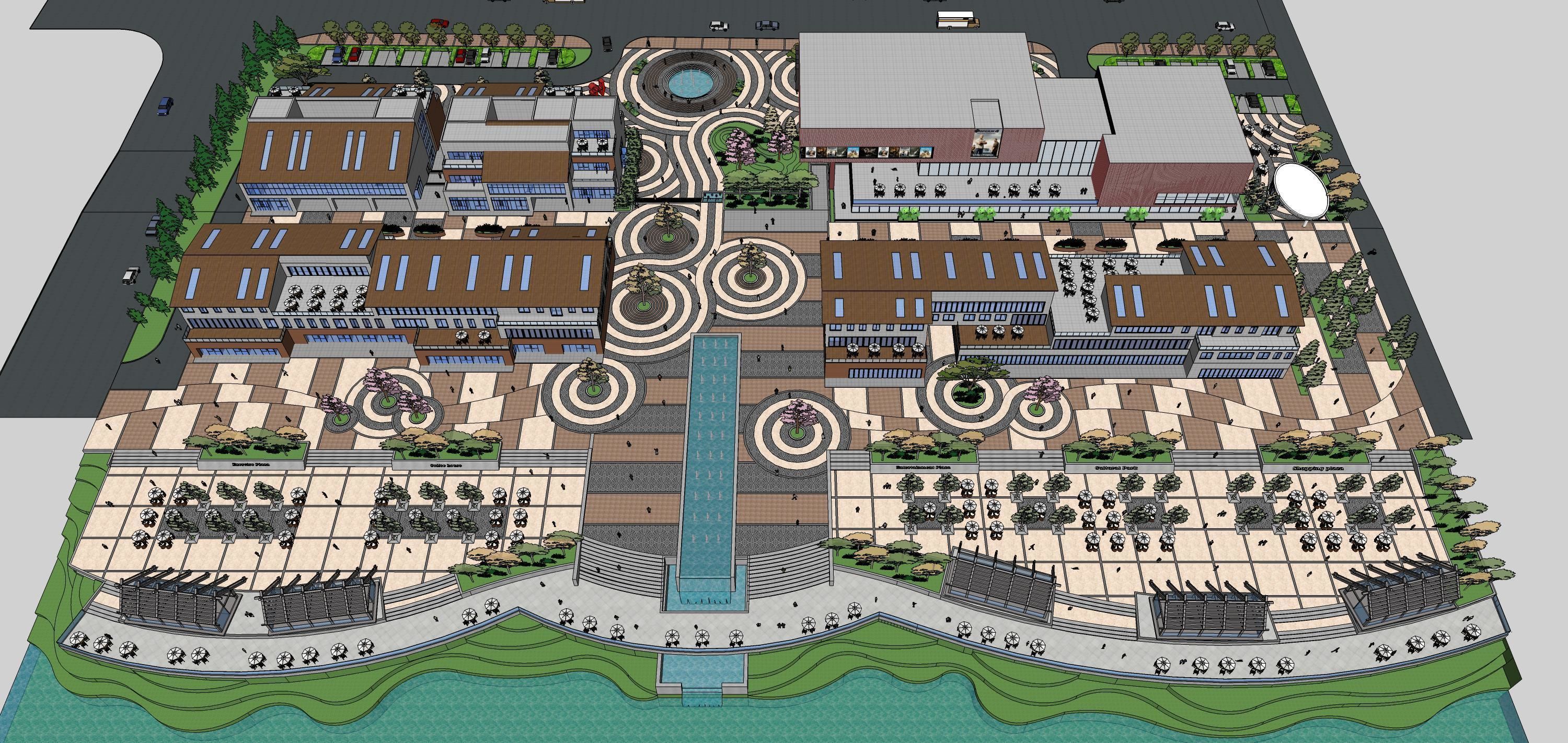 Sketchup Recreational and tourist complex 203 3D model_3