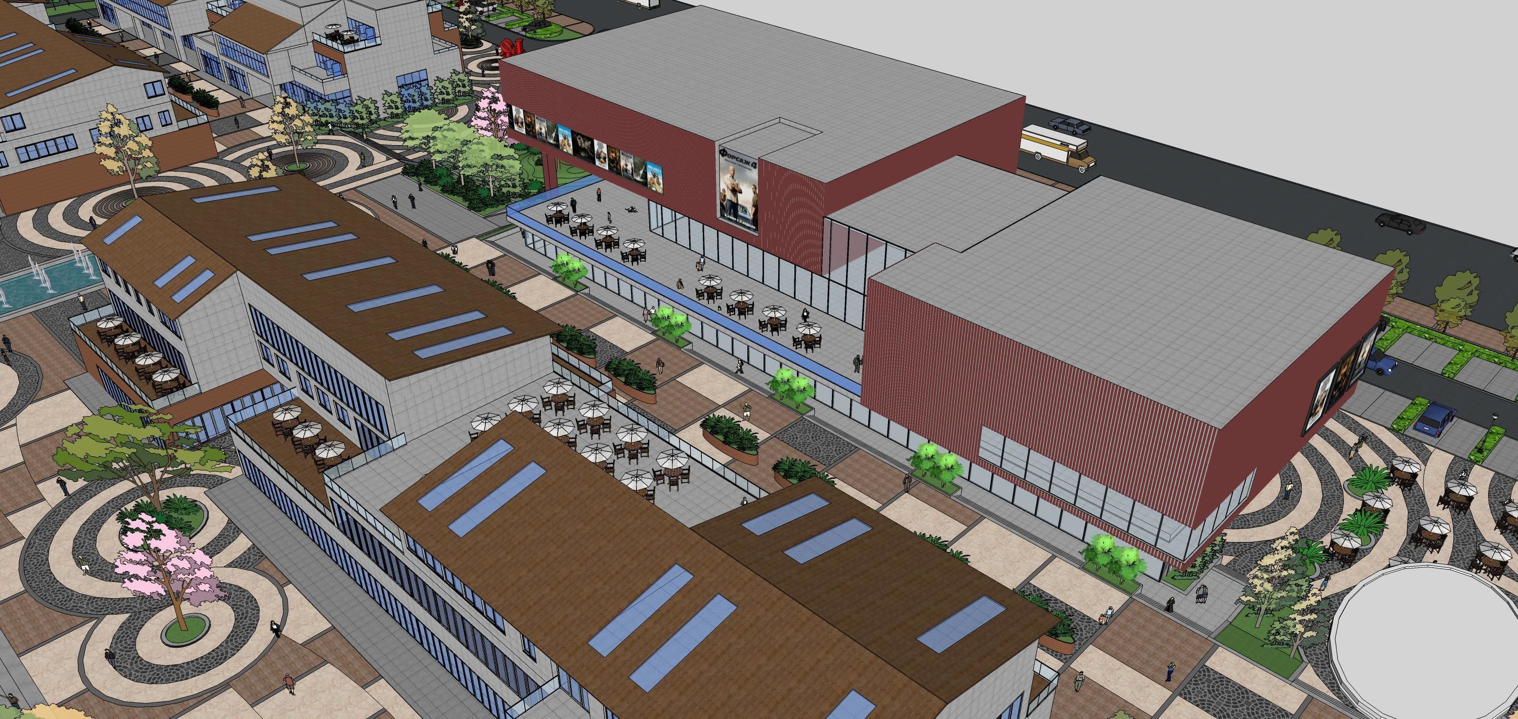 Sketchup Recreational and tourist complex 203 3D model_9