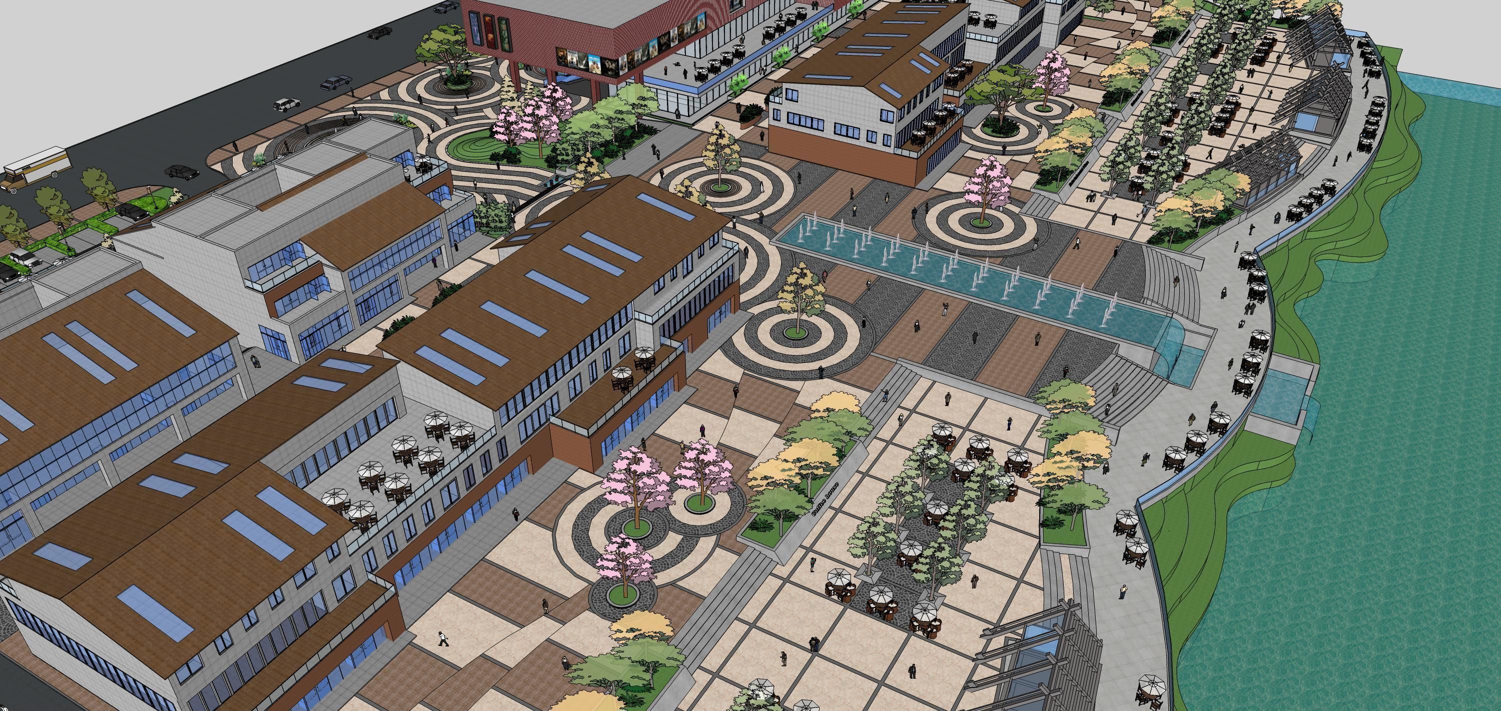 Sketchup Recreational and tourist complex 203 3D model_11