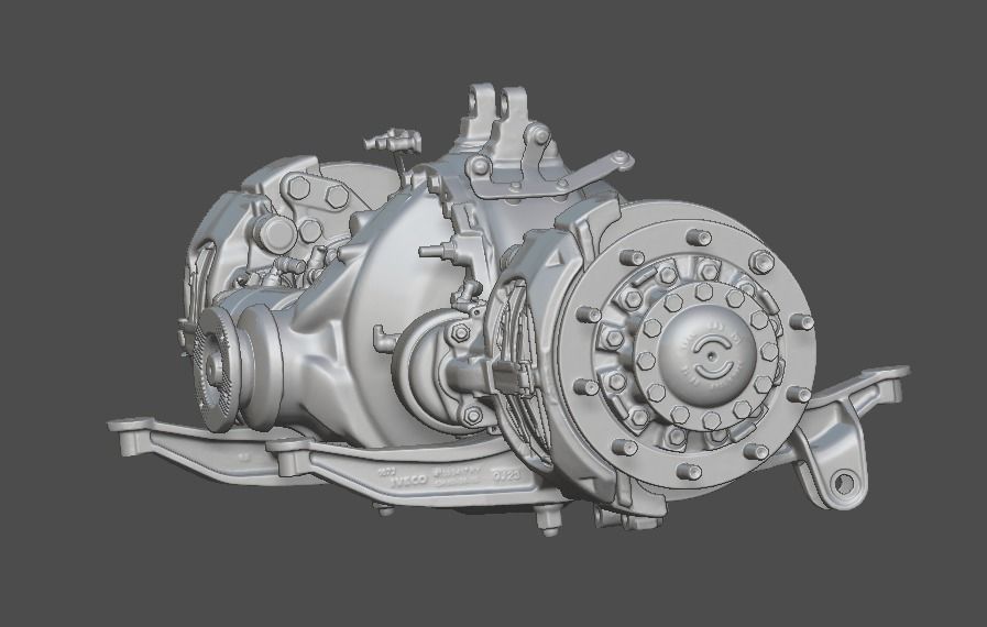 Truck Axle Iveco 3D print model_6