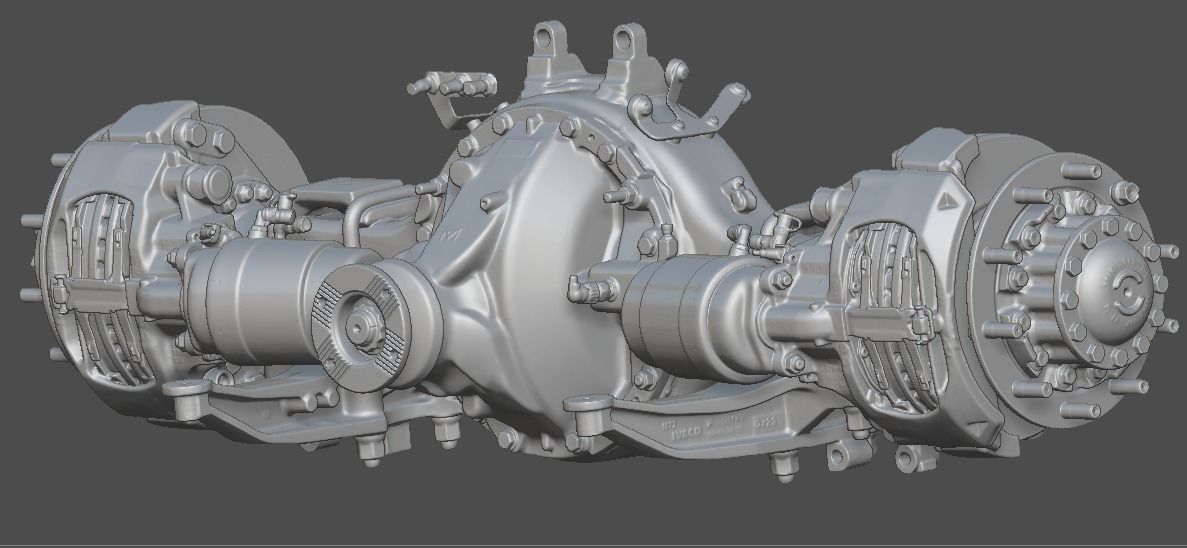 Truck Axle Iveco 3D print model_5