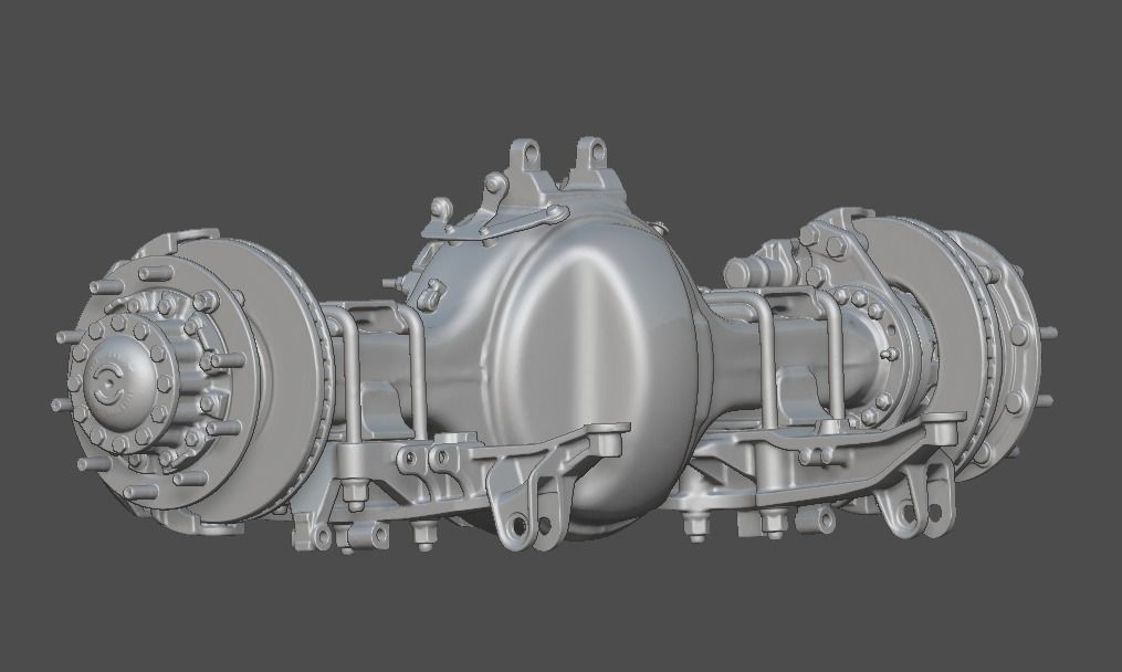 Truck Axle Iveco 3D print model_9