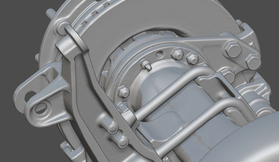 Truck Axle Iveco 3D print model_32