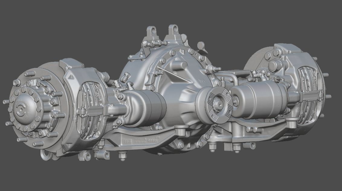 Truck Axle Iveco 3D print model_21